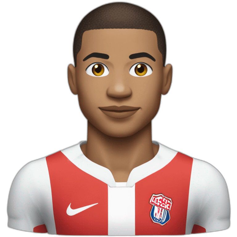 kylian mbappe avec un maillot écrit "Guillevic" emoji