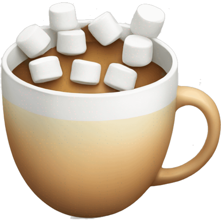 Cup with marshmallows  emoji