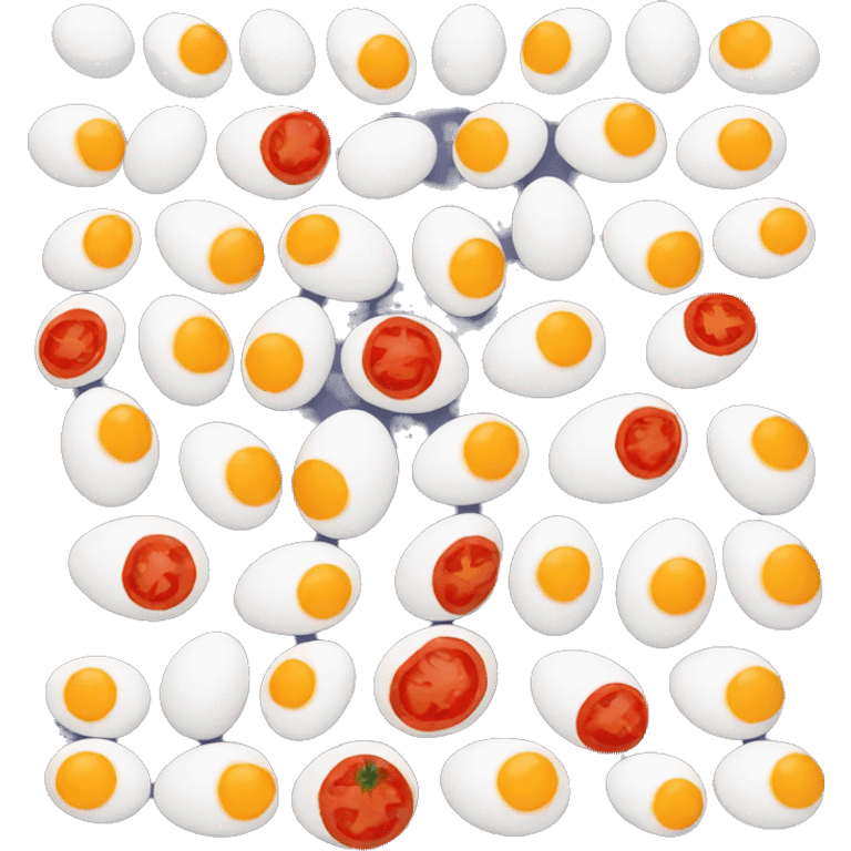 Eggs with tomatos emoji