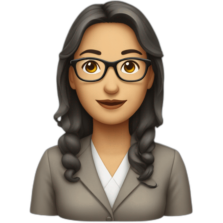 PROFESORA DE ESPAÑOL CON GAFAS emoji