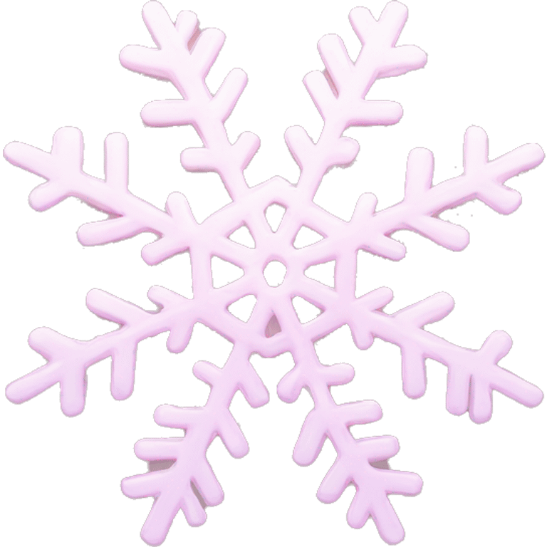 pastel pink snowflake  emoji