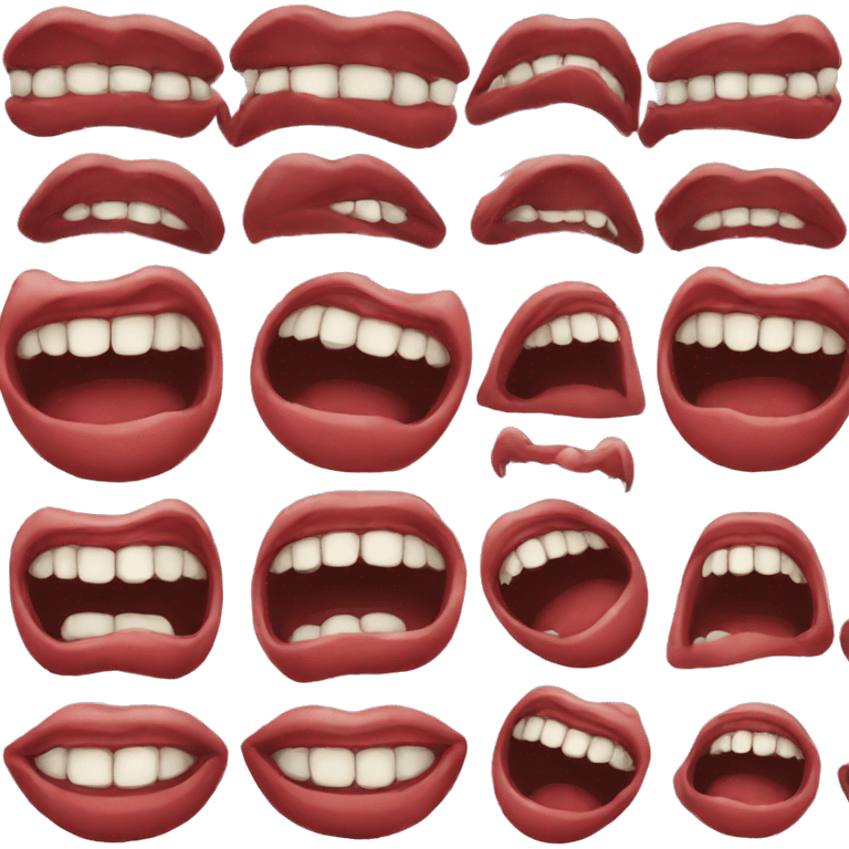 vampire mouth emoji