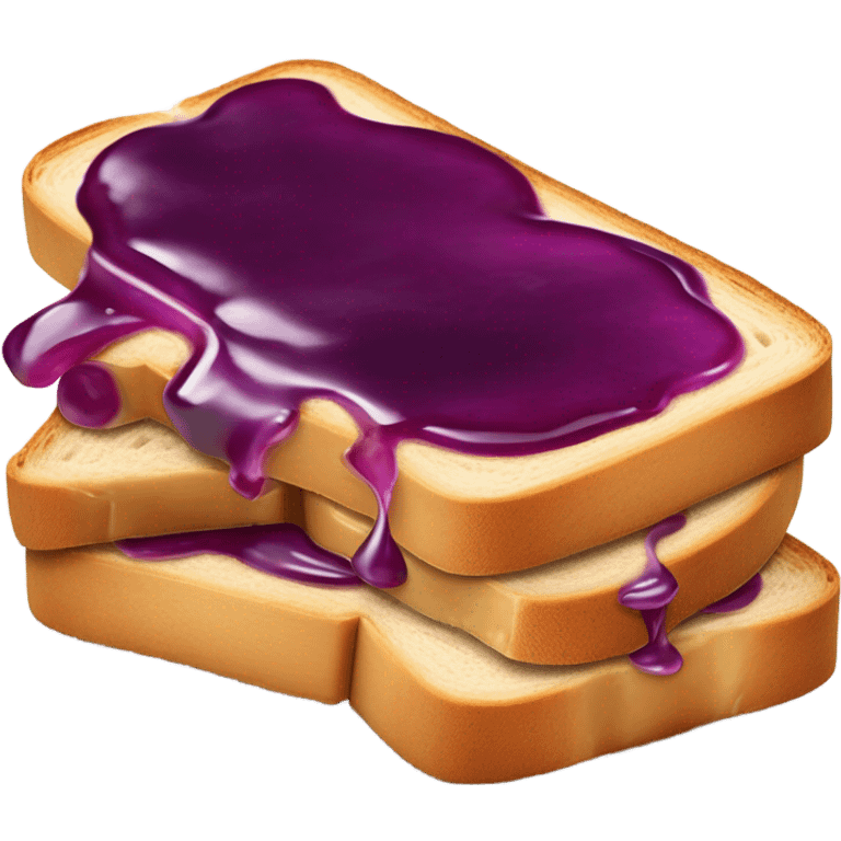 Peanut butter and jelly sandwich ￼ emoji