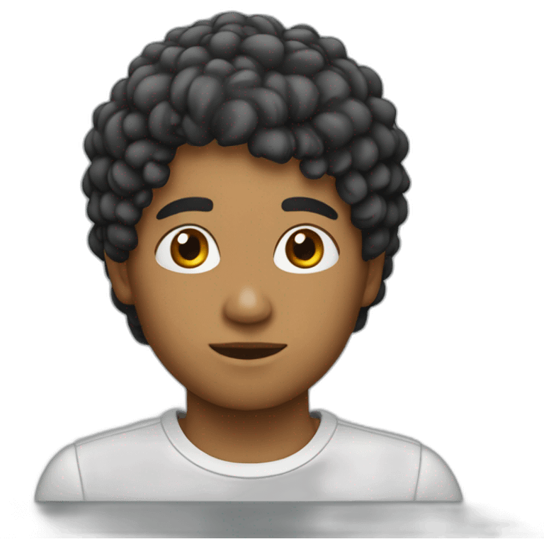 Pelo blanco joven emoji