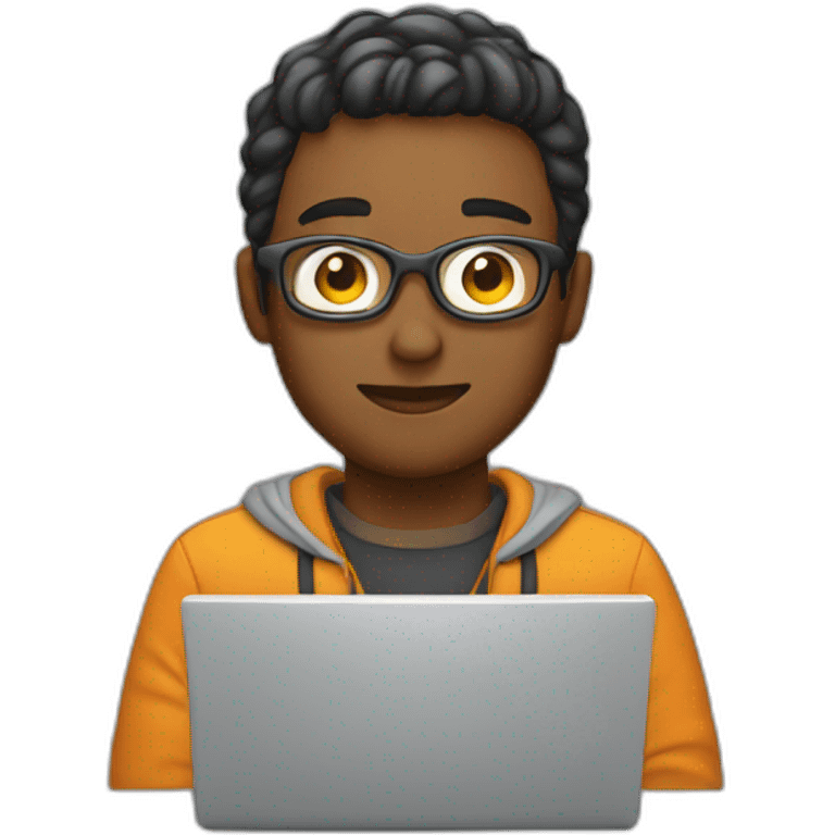 tech guy on laptop emoji