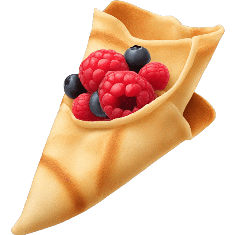 crepe with berry's emoji