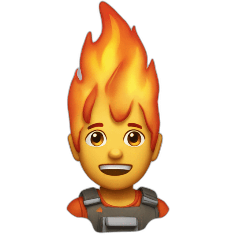 Fire pop emoji