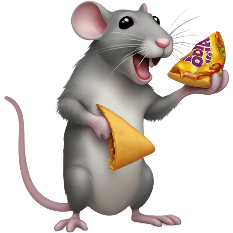 Rat eating Taco Bell  emoji