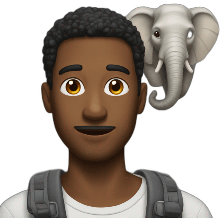 guy with elephant ears emoji