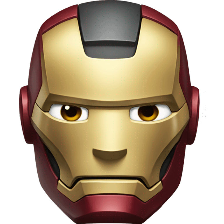 ironman head closed emoji