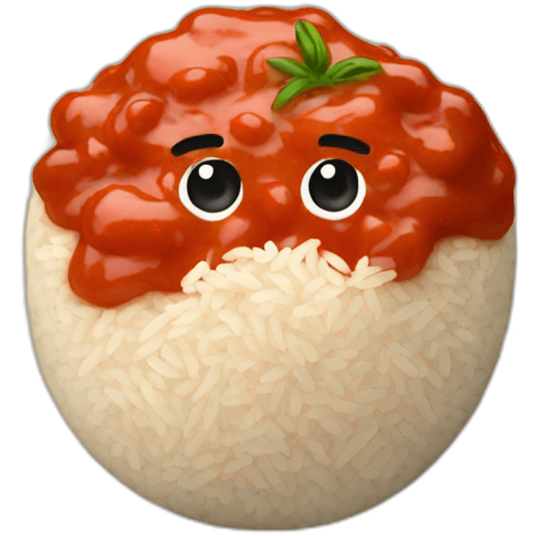 rice with tomato sauce emoji