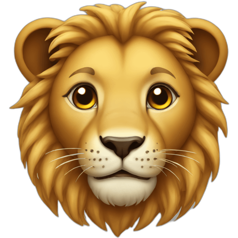 cute lion emoji