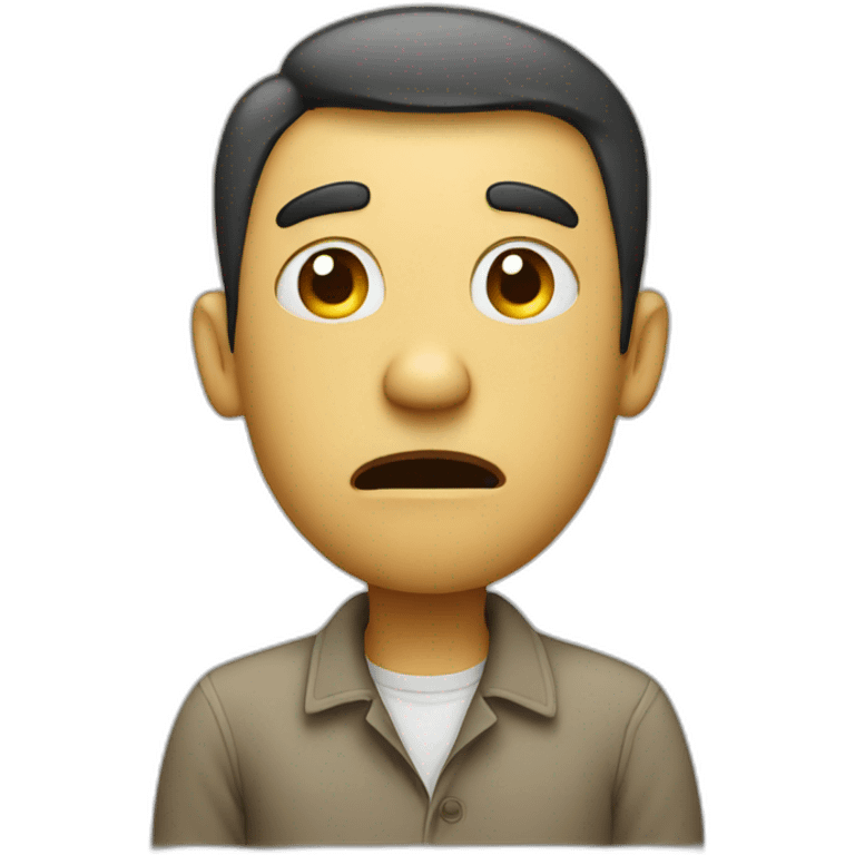 Confused man wondering about something full body  emoji