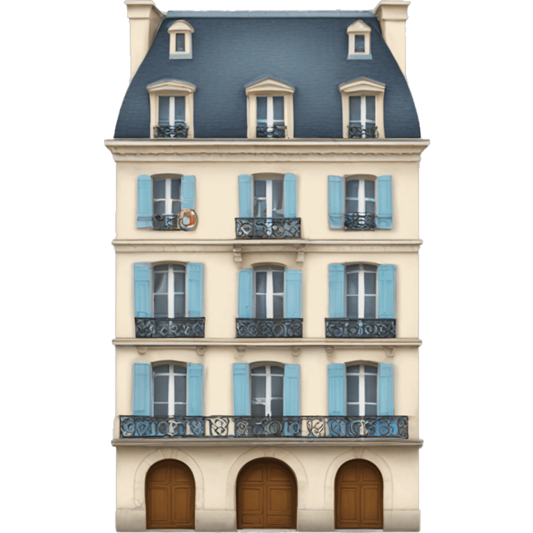 Typical Paris building  emoji