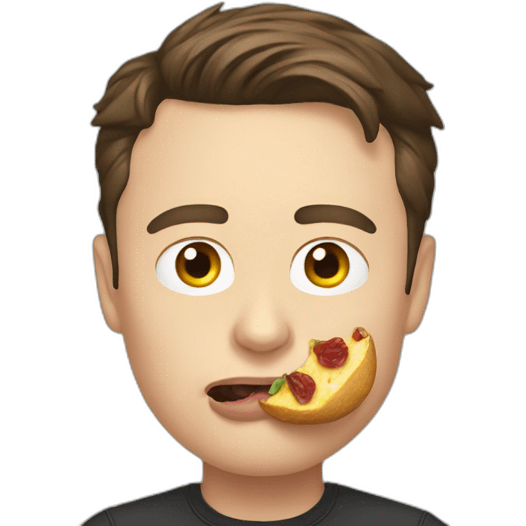 elon musk eating emoji