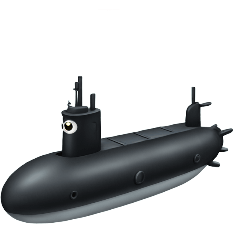 Black submarine  emoji