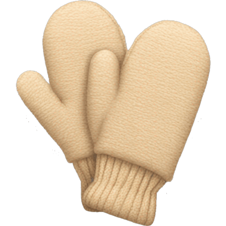 Beige mittens emoji