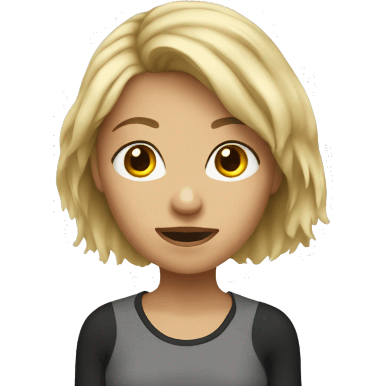 dirty blond girl emoji