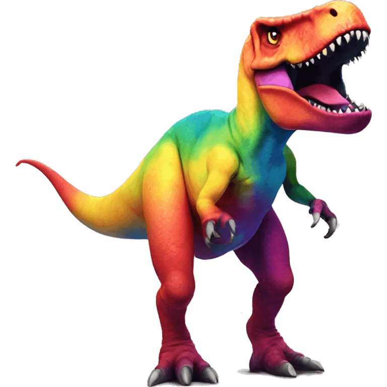 tie die t-rex emoji