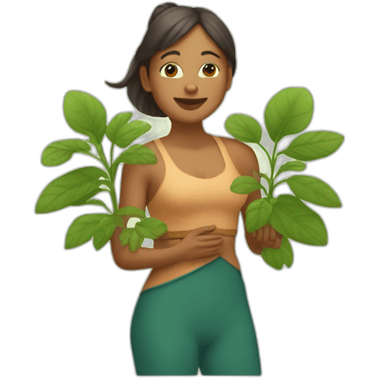 pocahontas plant lady marichyasana emoji