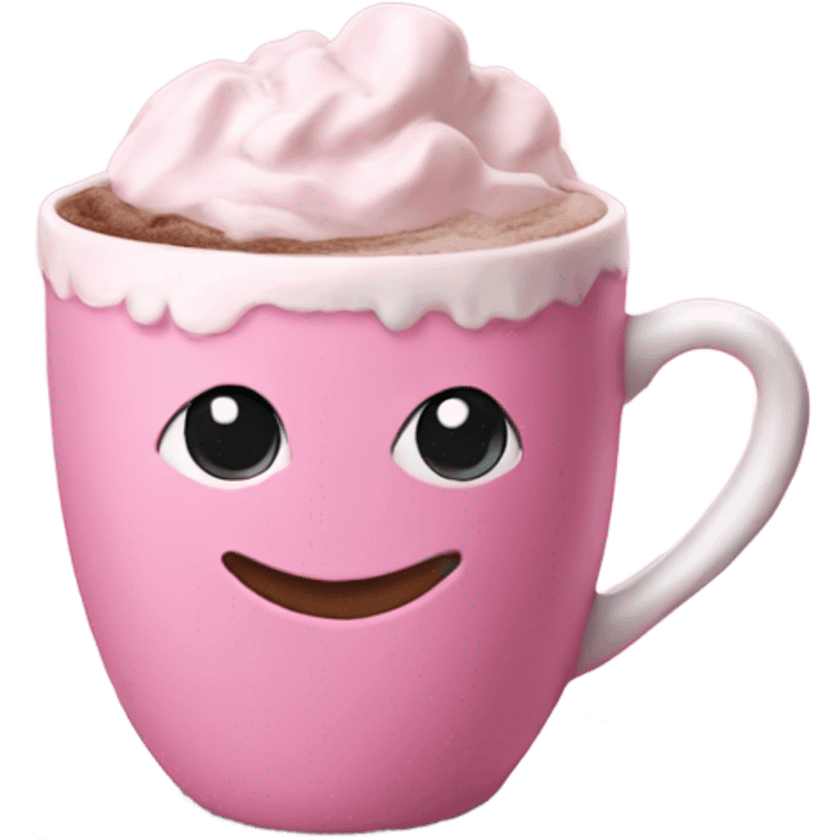 pink hot chocolate  emoji