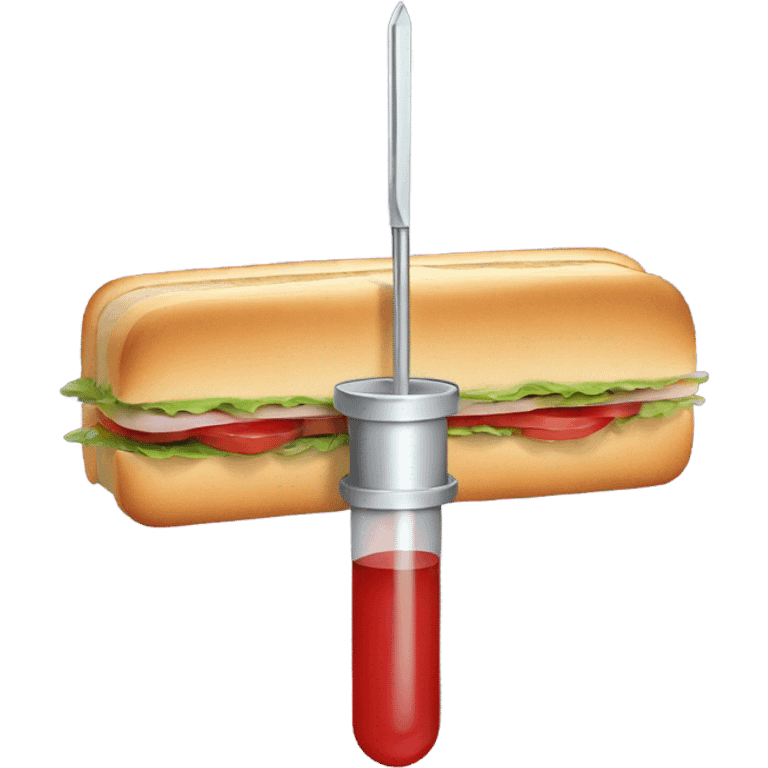 syringe sandwich emoji