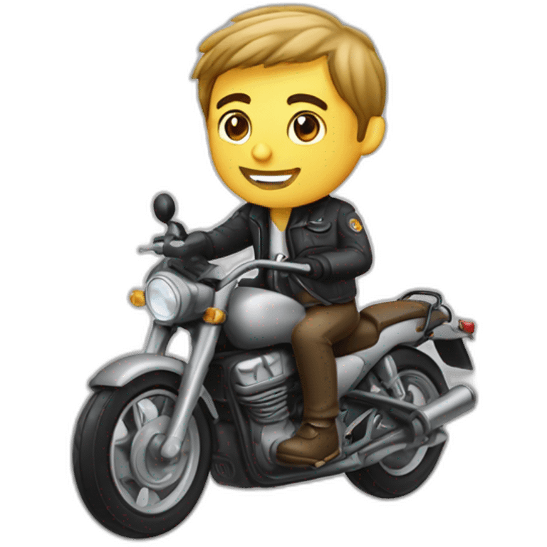 Olivier LEVRY sur une moto emoji