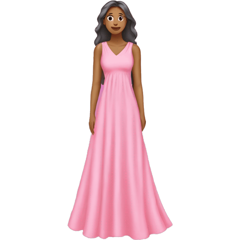 Pink long dress emoji