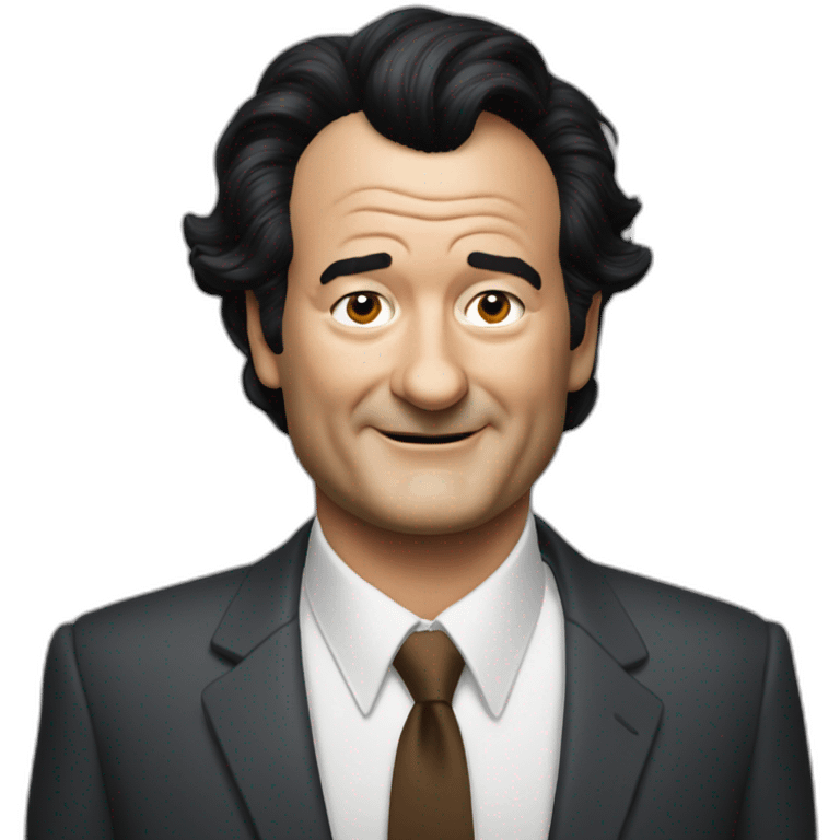 Bill murray black hair emoji