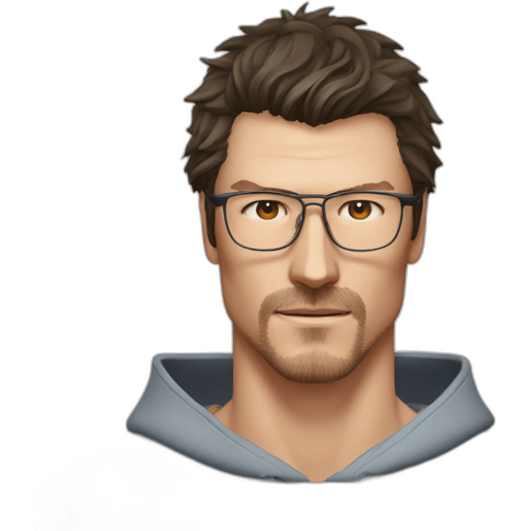 Marat Safin chinese glasses no facialhair emoji