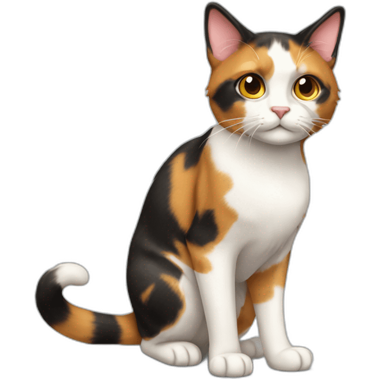 Calico Cat Full Body emoji