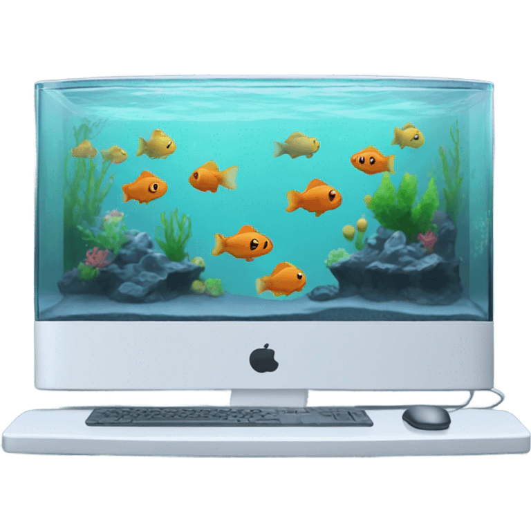  aquarium in a computer emoji