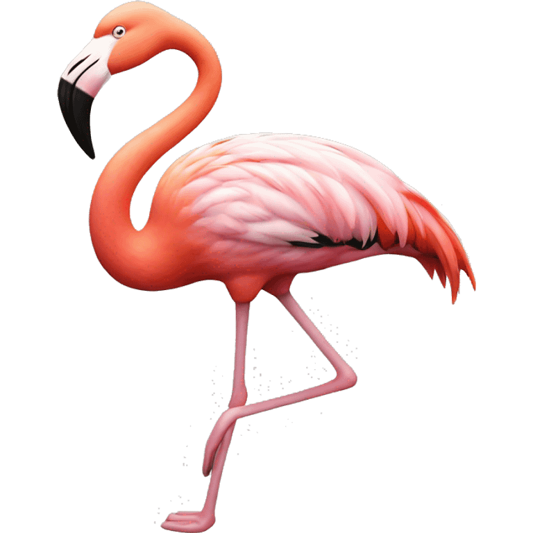 Flamingo mit Schal  emoji