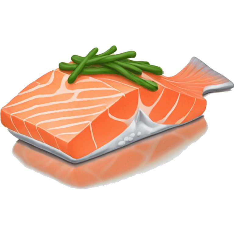 Cooked salmon emoji