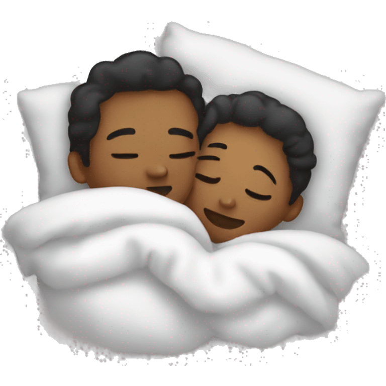 cuddling in bed emoji