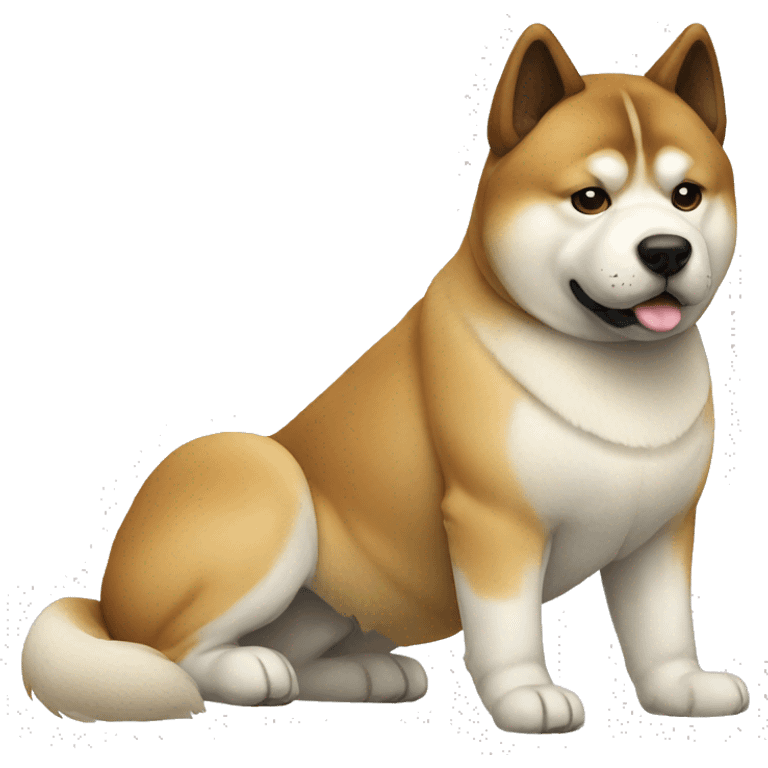 Akita Dog Breed Full Body emoji