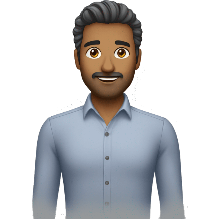 programming project manager ranjan gray hair no mustache emoji