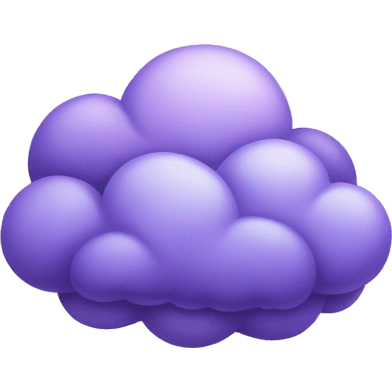 Sad purple clouds that are realistic  emoji