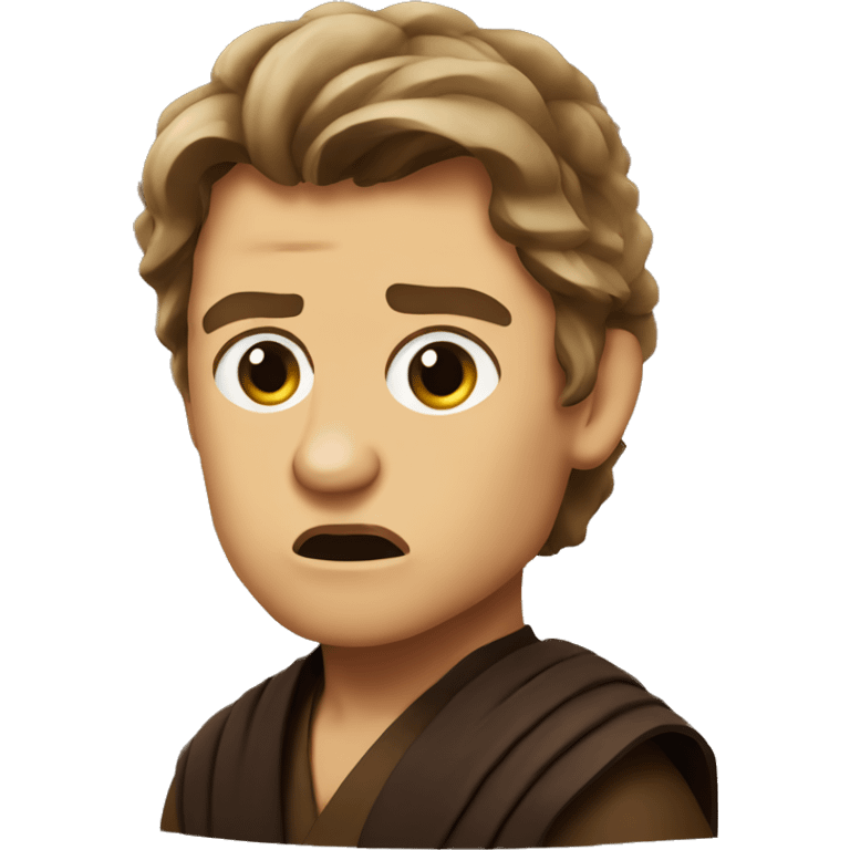 anakin skywalker with disgusted facial expression emoji