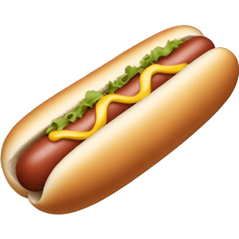 Plain uncooked hot dog emoji