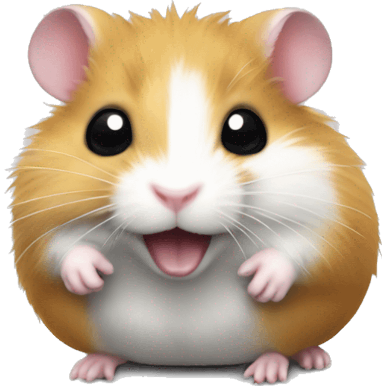 Hamster on Mitsubishi lancer black  emoji