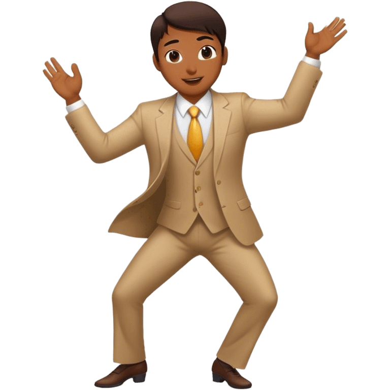 Asian lawyer dancing. emoji