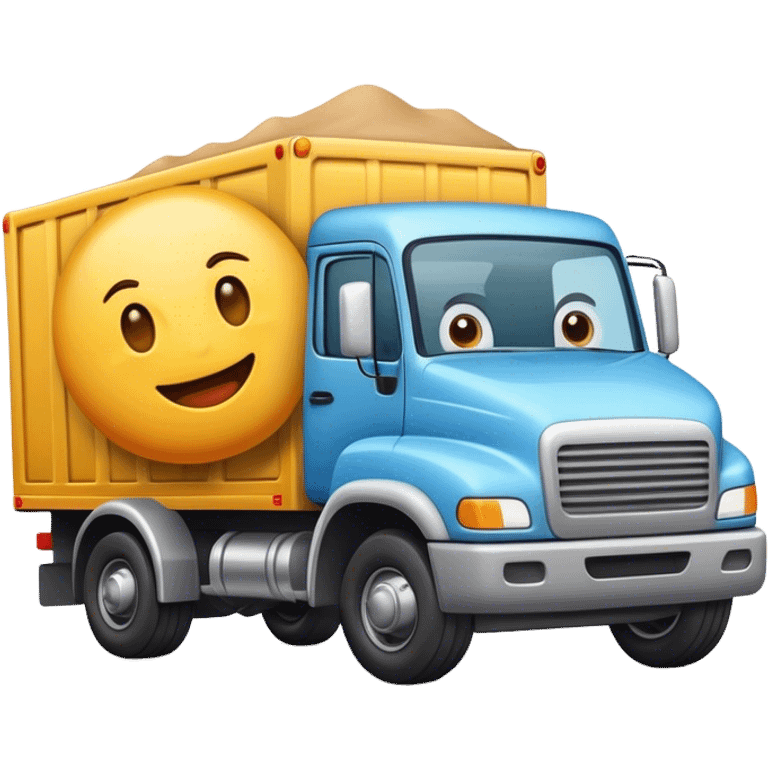 emoji getting run over by a truck  emoji