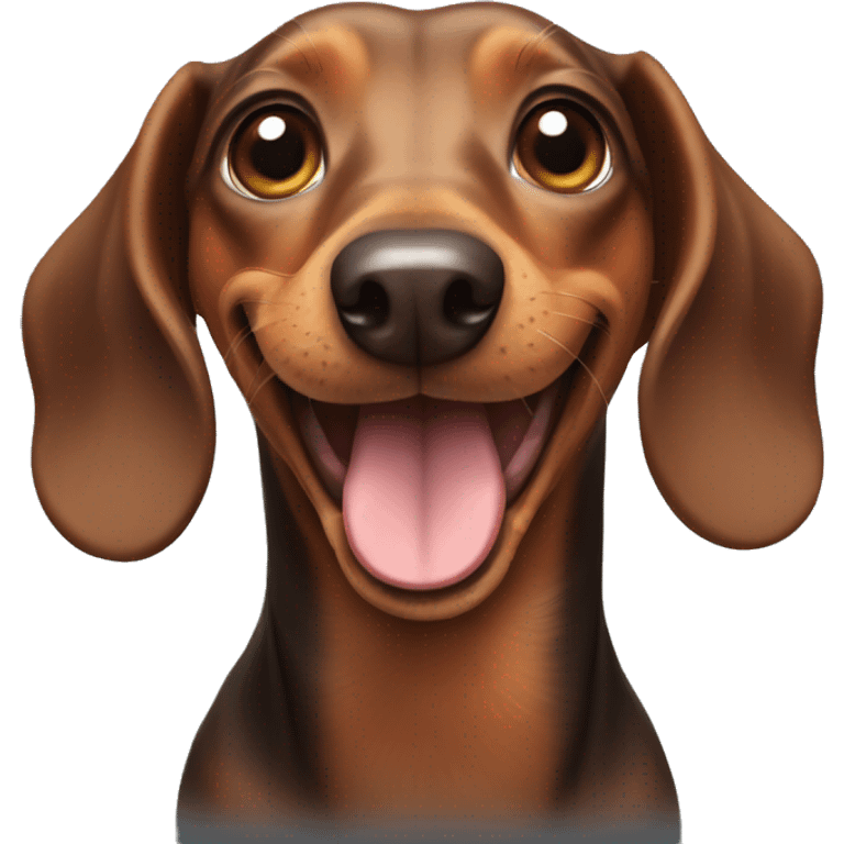 Happy dachshund  emoji