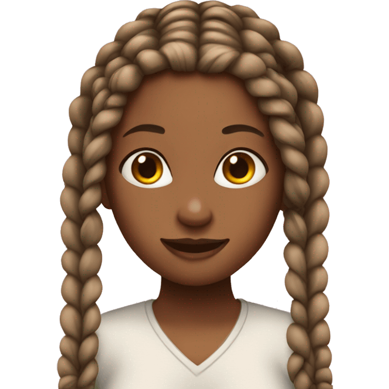 Girl with braids emoji