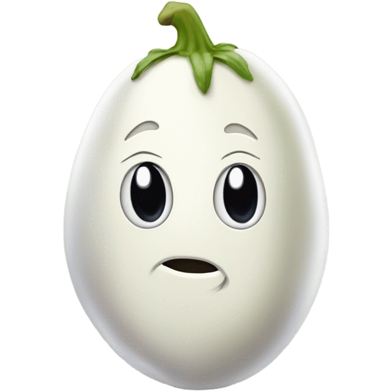 white eggplant emoji