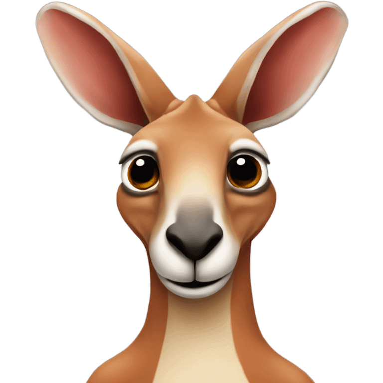 red kangaroo with word foelevn emoji