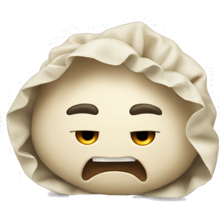 aggressive dumpling emoji