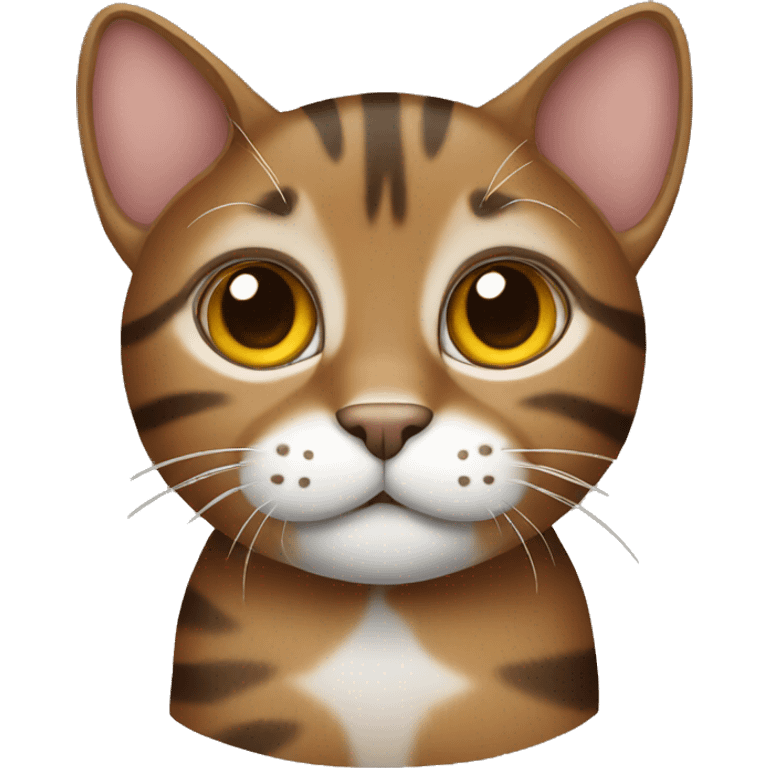 Brown tabby cat emoji