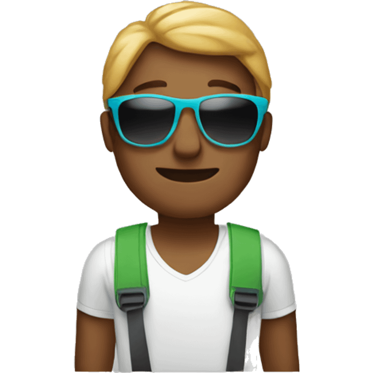 Man wearing sunglasses in the summer emoji